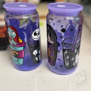 Purple Character Glass Tumblers